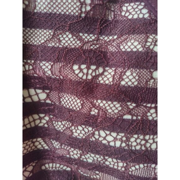 Women's Brown Lace Paneled Midi Polyester Nylon Dress, Size 12, Apt. 9 - Picture 4 of 9